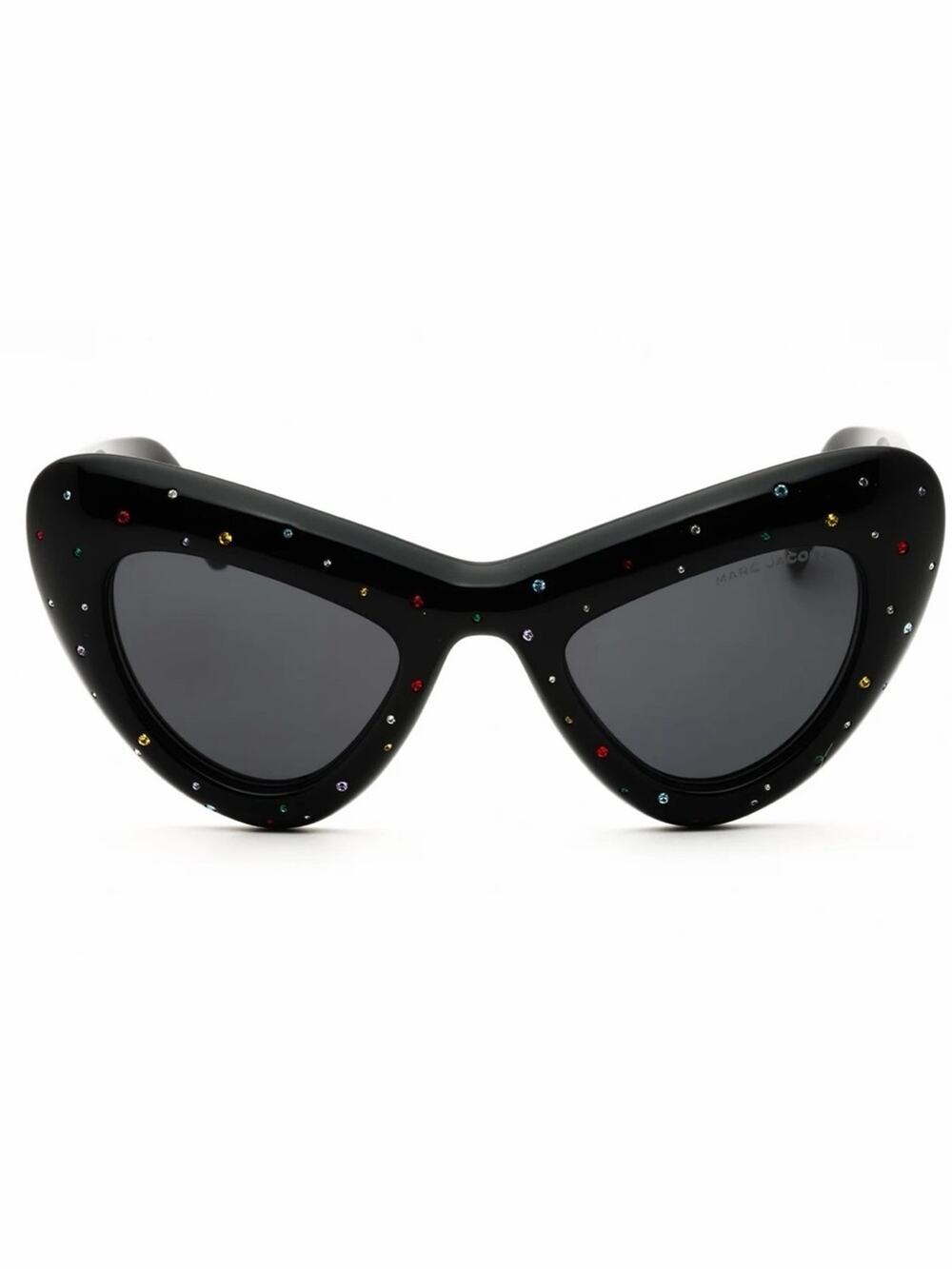 New Marc Jacobs MARC798/SSTR 0807IR Black Cat-Eye Sunglasses Authentic